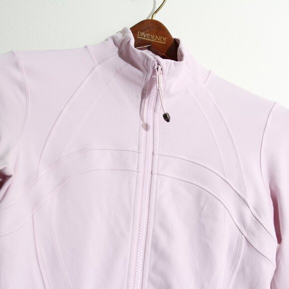 Lululemon Define Jacket *Luon Light Baby Pink Full Zip Thumbholes Cuffins Size 4 - Picture 3 of 15